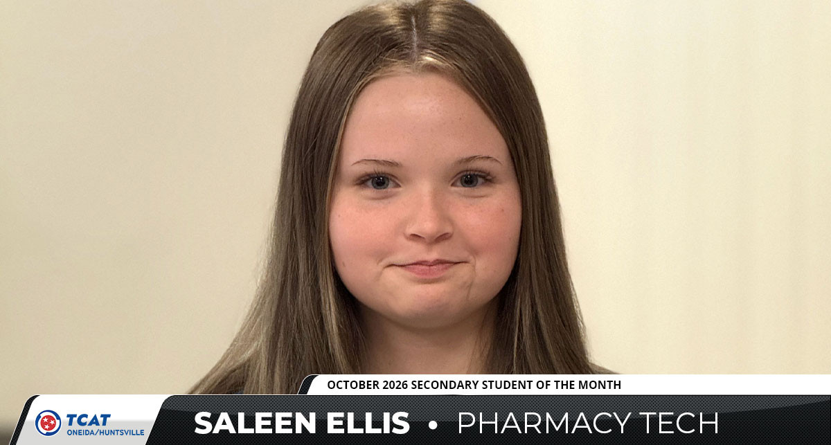 Saleen Ellis, October 2026 High School Student of the Month.